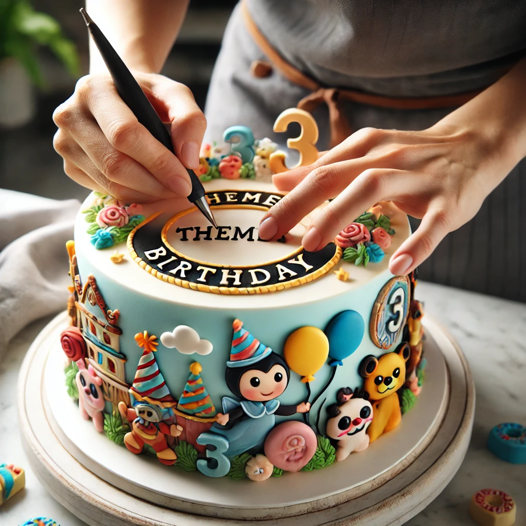 Gâteau d'anniversaire à thème