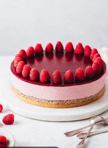 Entremet mousse framboise