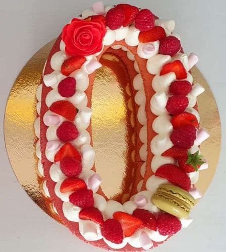 Number Cake  Fraise